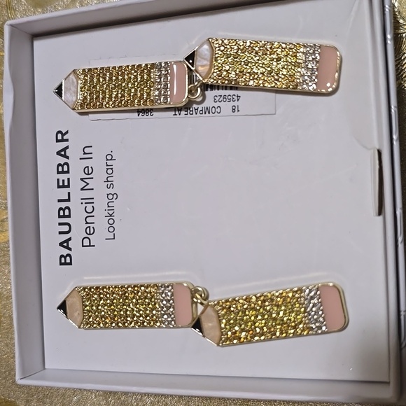 Baublebar "Pencil Me In" Rhinestone Encrusted Earrings. OS - Picture 3 of 7